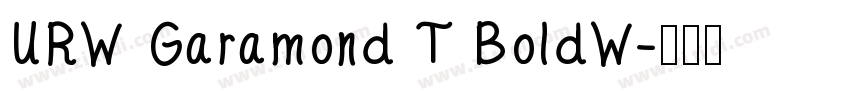 URW Garamond T BoldW字体转换